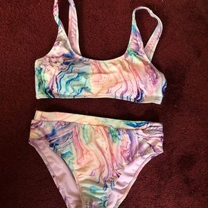 Marble Red dress boutique swimsuit